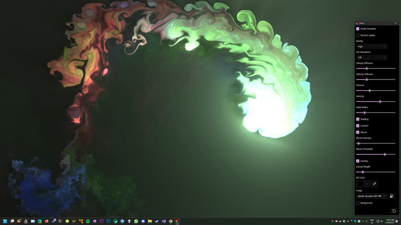 Interaktive Fluid-Simulation mit anpassbaren Physik-Parametern